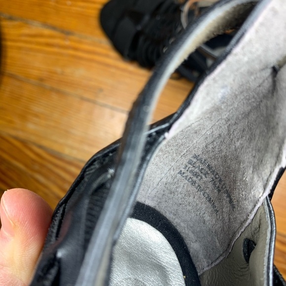 CP Caged Heeled Black Sandals - Picture 6 of 6